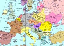 Карта Европы к 1941 г.