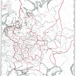 Административная карта Европейской России 1775 года