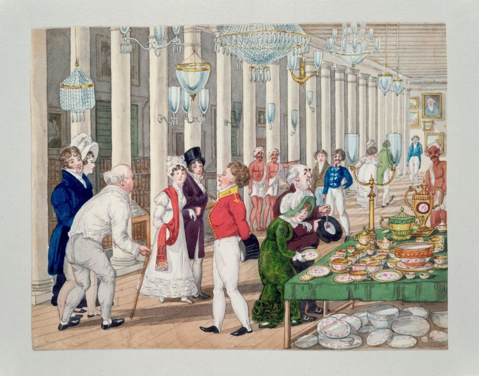 Набоб, вернувшийся из Индии, выставляет напоказ предметы роскоши