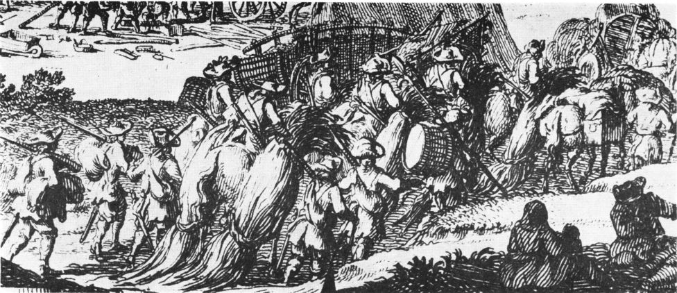 Шведская пехота в 1655 г. Рисунок Э. Дальберга