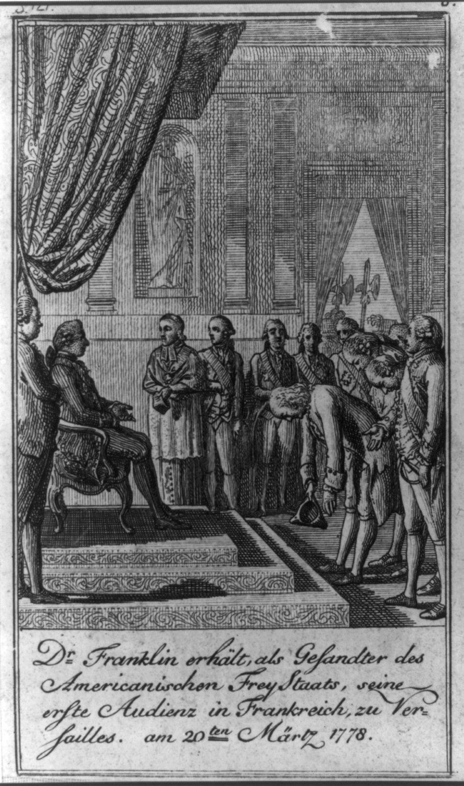 Аудиенция Бенджамина Франклина у Людовика XVI в марте 1778 года 