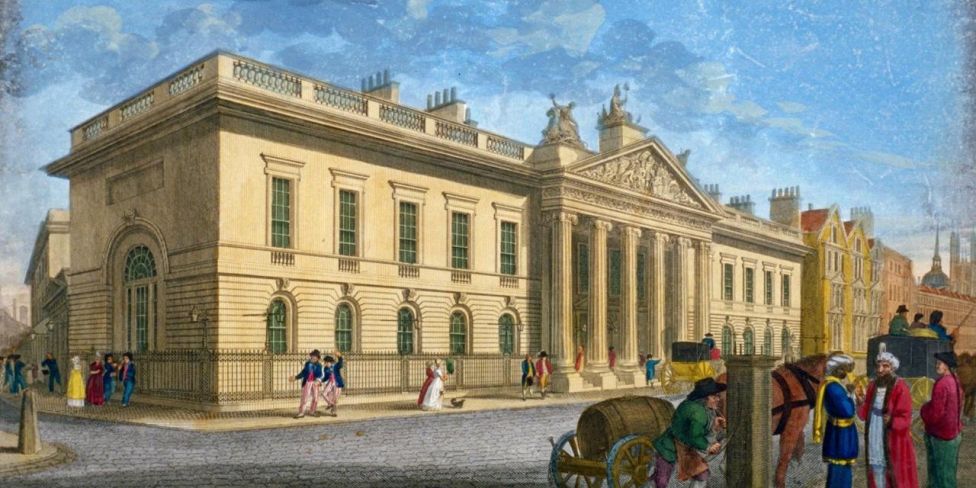 Офис Британской ОИК на Линденхолл стрит, 1802 год