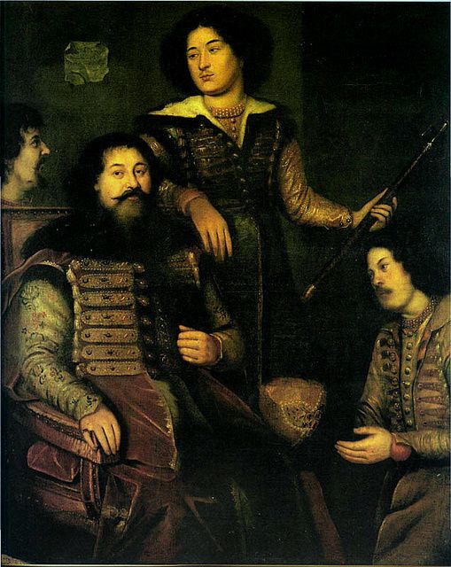 Групповой портрет участников русского посольства 1662 г. в Англию