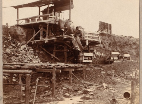 Село Белоомут. Бетоньерка