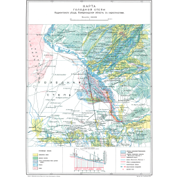 Карта Голодной степи Ходжентского уезда, Самаркандской области, с окрестностями