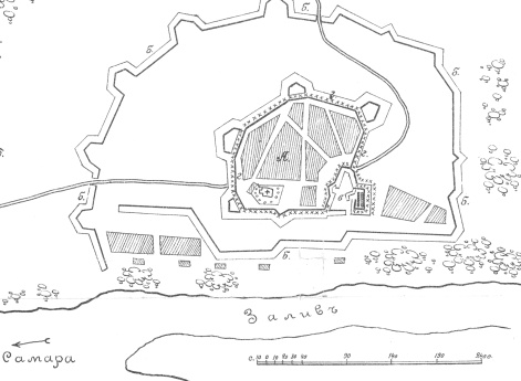 Ретраншамент у Богородицкой крепости, возведенный в кампанию 1736 года