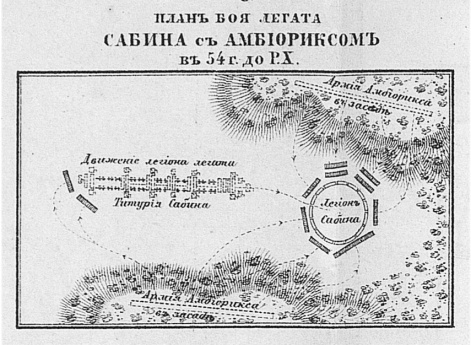 Бой легата Сабина с Амбиориксом в 54 году до Р.Х.
