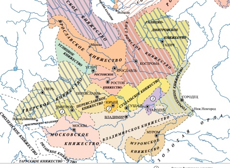 Княжества Северо-Восточной Руси в 70-е годы XIII века