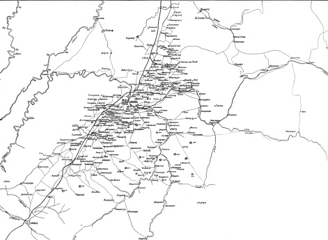 Общая карта операций под Ляояном
