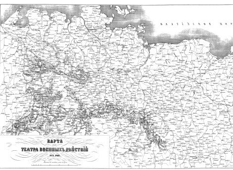 Карта театра военных действий 1813 года