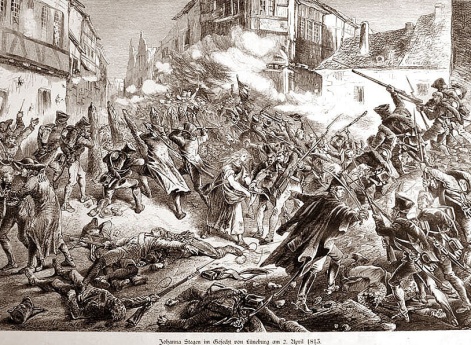 Битва при Люнебурге (Иоганна Штеген подносит патроны солдатам)