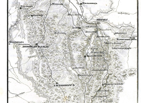 Карта для объяснения действий между Дрезденом и Теплицем