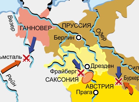 Семилетняя война 1756–1763 гг. Карта кампании 1762 г.