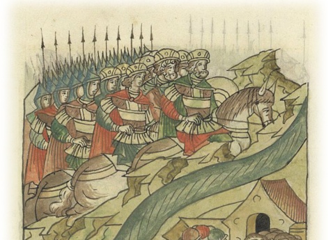 Войско рязанских и муромских князей встает по одну сторону реки Оки в помощь Всеволоду Юрьевичу против Ольговичей. Кончина князя Всеволода Глебовича в Виронске. Его сын Кир Михайло приходится зятем князю Всеволоду Чермному.