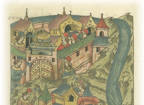 Великий князь Михаил Александрович строит на Волге город Старицу со рвом вокруг него, а в Твери достраивает ворота в церкви Святого Василия.