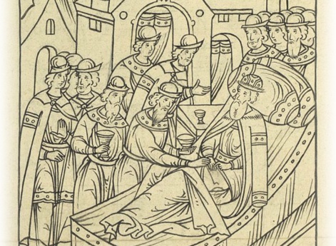 Великий князь Василий Иванович велит своим докторам прикладывать мазь к болячке.