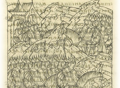 Царь Иван Васильевич идет к Кашире с огромным полком.